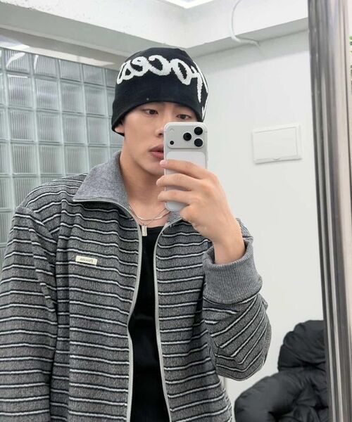 PROCESS（プロセス）の「Multi Stripe Knit Zip-up - Charchoal（カーディガン/ボレロ・メンズ・その他・FREE）」の11枚目の写真