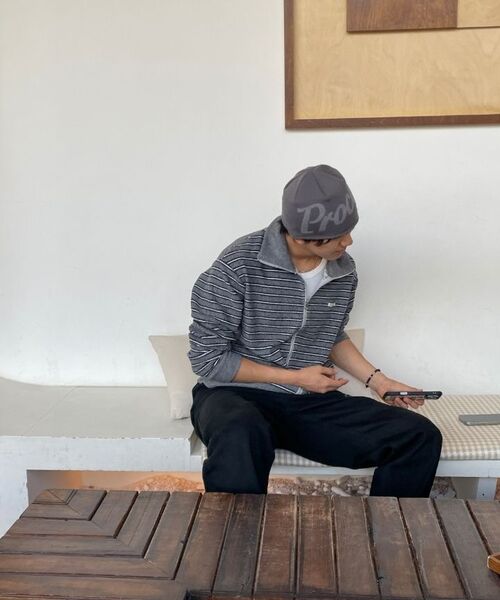 PROCESS（プロセス）の「Multi Stripe Knit Zip-up - Charchoal（カーディガン/ボレロ・メンズ・その他・FREE）」の8枚目の写真