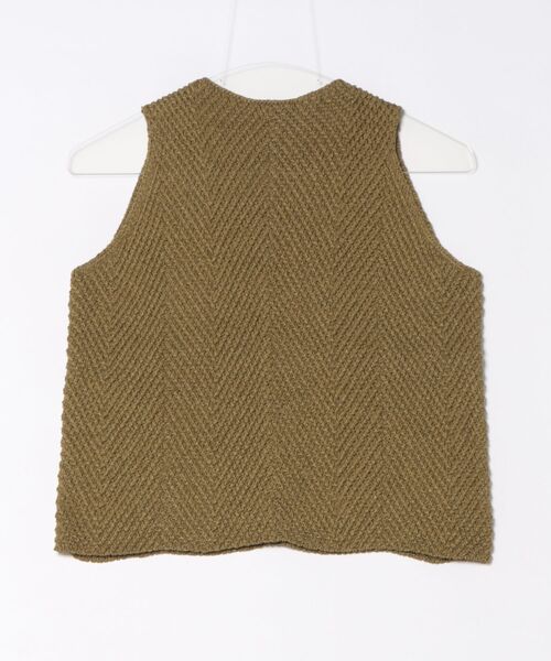 WALANCE(ワランス)の「paper knit sleeveless top(その他トップス・レディース・ブラック/オリーブ/サンドベージュ・FREE)」の2枚目の写真