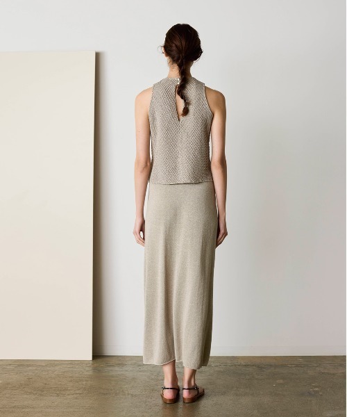 WALANCE(ワランス)の「paper knit sleeveless top(その他トップス・レディース・ブラック/オリーブ/サンドベージュ・FREE)」の21枚目の写真
