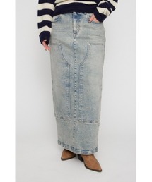 LAGUA GEM（ラグアジェム）の「DOUBLE KNEE LONG DENIM スカート（デニムスカート）」