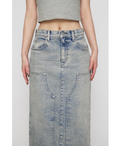 LAGUA GEM(ラグアジェム)の「DOUBLE KNEE LONG DENIM スカート(デニムスカート・レディース・ライトブルー/ブルー・X-SMALL/SMALL/MEDIUM)」の22枚目の写真