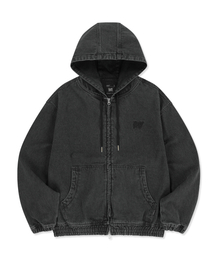 BROWNBREATH（ブラウンブレス）の「DENIM HOOD ZIP UP - BLACK（パーカー）」