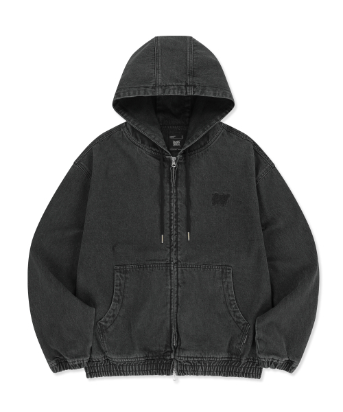 BROWNBREATH(ブラウンブレス)の「DENIM HOOD ZIP UP - BLACK(パーカー・レディース・その他・X-LARGE/SMALL/LARGE/MEDIUM)」の1枚目の写真