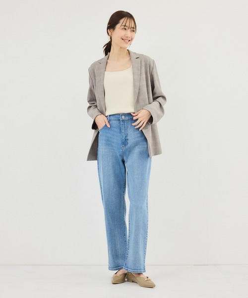 ROPE' PICNIC（ロペピクニック）の「スクエアネックニットタンクトップ（タンクトップ・レディース・ブラック/ダークブラウン/クリーム/キナリ・FREE）」の20枚目の写真