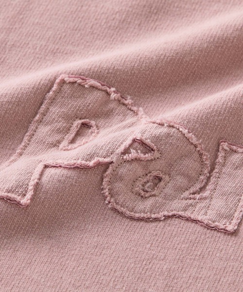 ReDial（リダイアル）の「アップリケロゴ刺繍ピグメントTシャツ（Tシャツ/カットソー・レディース・ピンク/チャコールグレー/モカ・3L/LL/L/M）」の5枚目の写真