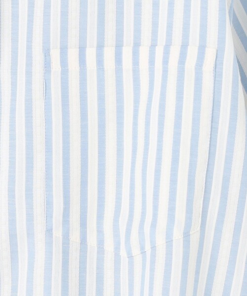 J.PRESS YORK STREET（ジェイプレスヨークストリート）の「【WOMEN】サイドドローストリング シャツブラウス（シャツ/ブラウス・レディース・サックスブルー系1/ピンク系1/ベージュ系1/ブラック系1/ホワイト系・F）」の7枚目の写真