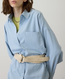 uyu. | 【メリハリシルエット】ワイドレザーコルセットベルト(ベルト)