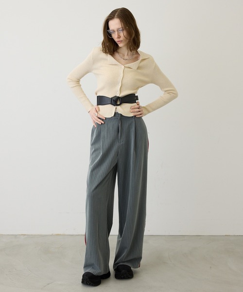 uyu.（ウユ）の「【メリハリシルエット】ワイドレザーコルセットベルト（ベルト・レディース・ブラック/ホワイト・FREE）」の17枚目の写真