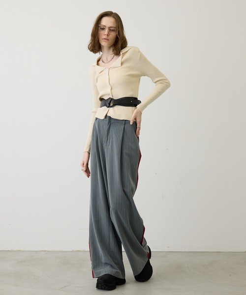 uyu.（ウユ）の「【メリハリシルエット】ワイドレザーコルセットベルト（ベルト・レディース・ブラック/ホワイト・FREE）」の18枚目の写真