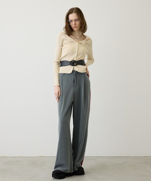 uyu.（ウユ）の「【メリハリシルエット】ワイドレザーコルセットベルト（ベルト・レディース・ブラック/ホワイト・FREE）」の19枚目の写真