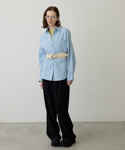 uyu.（ウユ）の「【メリハリシルエット】ワイドレザーコルセットベルト（ベルト・レディース・ブラック/ホワイト・FREE）」の21枚目の写真