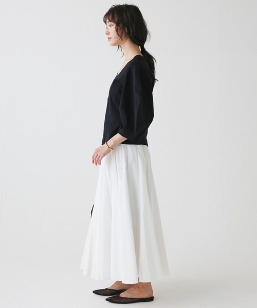 BABYLONE（バビロン）の「オーバーショルダープルオーバー（Tシャツ/カットソー・レディース・ホワイト/ブラック・フリー）」の15枚目の写真