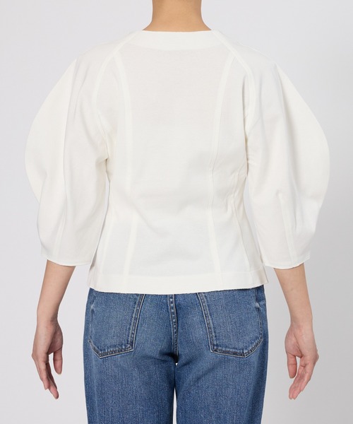 BABYLONE（バビロン）の「オーバーショルダープルオーバー（Tシャツ/カットソー・レディース・ホワイト/ブラック・フリー）」の18枚目の写真