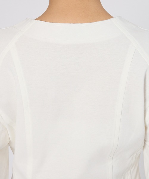 BABYLONE（バビロン）の「オーバーショルダープルオーバー（Tシャツ/カットソー・レディース・ホワイト/ブラック・フリー）」の19枚目の写真