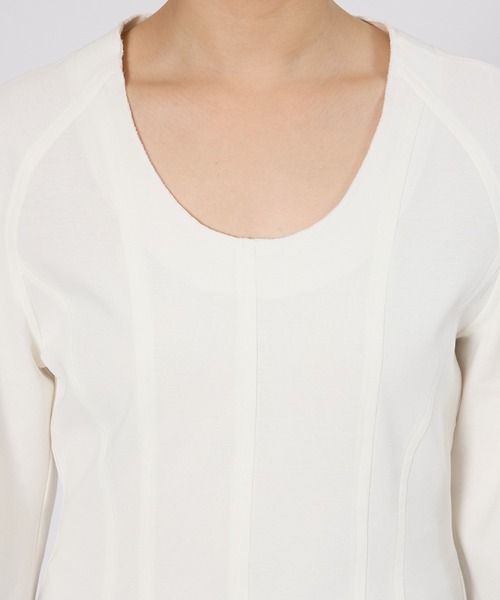 BABYLONE（バビロン）の「オーバーショルダープルオーバー（Tシャツ/カットソー・レディース・ホワイト/ブラック・フリー）」の20枚目の写真