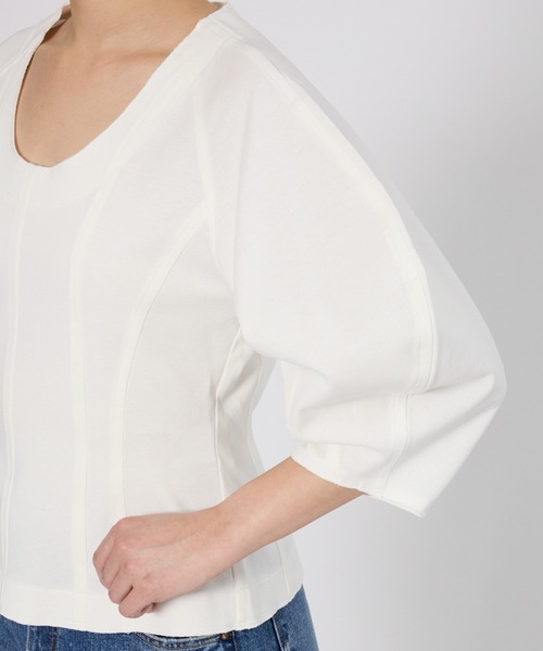 BABYLONE（バビロン）の「オーバーショルダープルオーバー（Tシャツ/カットソー・レディース・ホワイト/ブラック・フリー）」の21枚目の写真