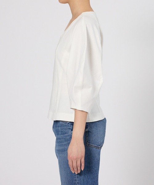 BABYLONE（バビロン）の「オーバーショルダープルオーバー（Tシャツ/カットソー・レディース・ホワイト/ブラック・フリー）」の17枚目の写真