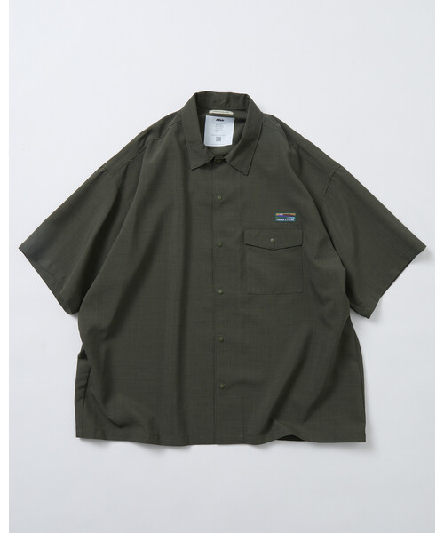 FREAK'S STORE(フリークスストア)の「<UVカット・接触冷感・吸水速乾> AiRide/エアライド リラックスフィット ショートスリーブ ポケットシャツ/限定展開(シャツ/ブラウス・メンズ・チャコールグレー/ブラック/ネイビー/ブラウン系その他/オリーブ・LARGE/MEDIUM/SMALL)」の6枚目の写真