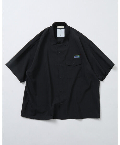 美品✨サイズ1 19ssコモリシャツ ショートスリーブ 黒タグ 限定 黒 美品✨サイズ1 19ssコモリシャツ ショートスリーブ 黒タグ 限定 黒の