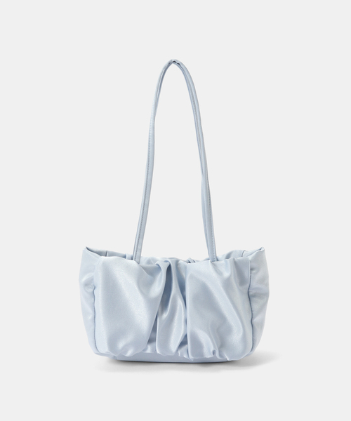 La TOTALITE（ラトータリテ）の「VENGDI / ベンディ Dia サテンミニバッグ（ハンドバッグ・レディース・ネイビー/サックスブルー・FREE）」の2枚目の写真