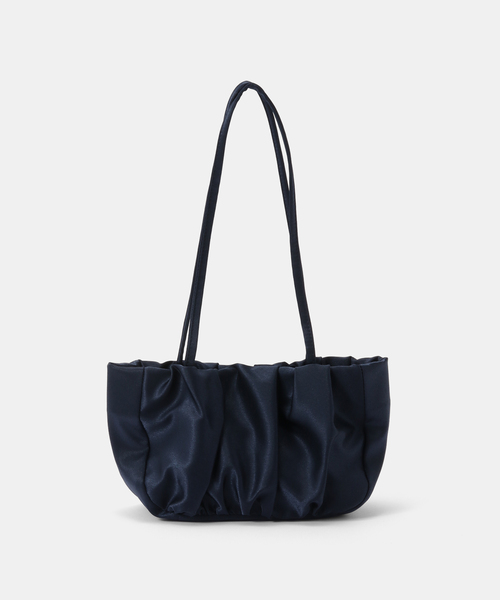 La TOTALITE（ラトータリテ）の「VENGDI / ベンディ Dia サテンミニバッグ（ハンドバッグ・レディース・ネイビー/サックスブルー・FREE）」の4枚目の写真