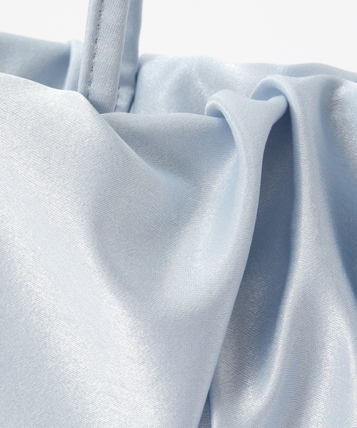 La TOTALITE（ラトータリテ）の「VENGDI / ベンディ Dia サテンミニバッグ（ハンドバッグ・レディース・ネイビー/サックスブルー・FREE）」の11枚目の写真