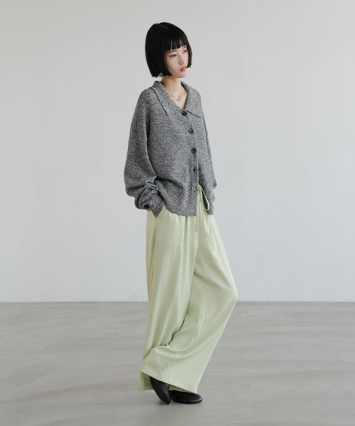 LOWRYS FARM（ローリーズファーム）の「メランジポロニットカーディガン　661233（カーディガン/ボレロ・レディース・グレー/オレンジ/ベージュ・FREE）」の4枚目の写真