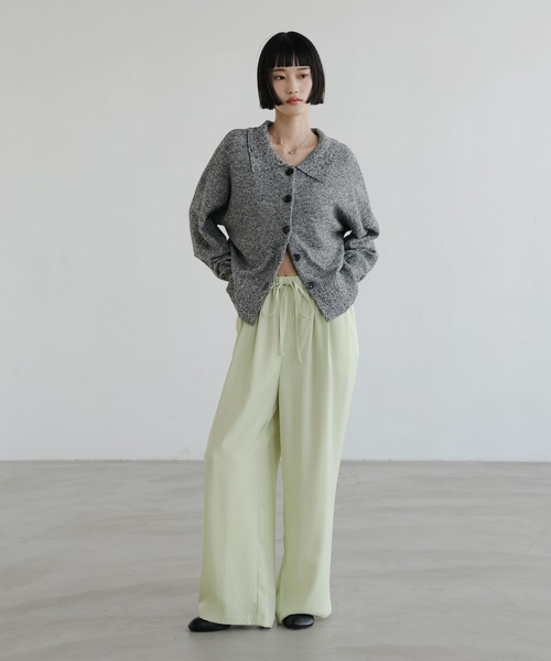 LOWRYS FARM（ローリーズファーム）の「メランジポロニットカーディガン　661233（カーディガン/ボレロ・レディース・グレー/オレンジ/ベージュ・FREE）」の5枚目の写真