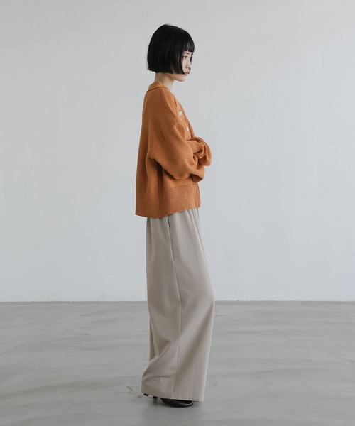 LOWRYS FARM（ローリーズファーム）の「メランジポロニットカーディガン　661233（カーディガン/ボレロ・レディース・グレー/オレンジ/ベージュ・FREE）」の9枚目の写真