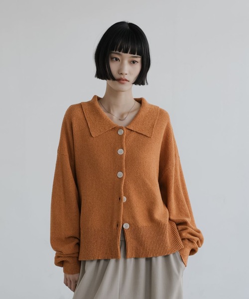 LOWRYS FARM（ローリーズファーム）の「メランジポロニットカーディガン　661233（カーディガン/ボレロ・レディース・グレー/オレンジ/ベージュ・FREE）」の11枚目の写真