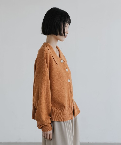 LOWRYS FARM（ローリーズファーム）の「メランジポロニットカーディガン　661233（カーディガン/ボレロ・レディース・グレー/オレンジ/ベージュ・FREE）」の12枚目の写真