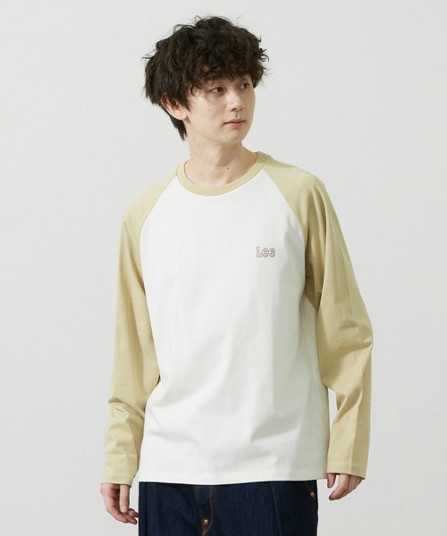 Lee(リー)の「Lee/リー バッグプリント長袖Tシャツ(Tシャツ/カットソー・メンズ・ブルー/ベージュ/ブラック/ホワイト・SMALL/MEDIUM/LARGE/X-LARGE)」の8枚目の写真
