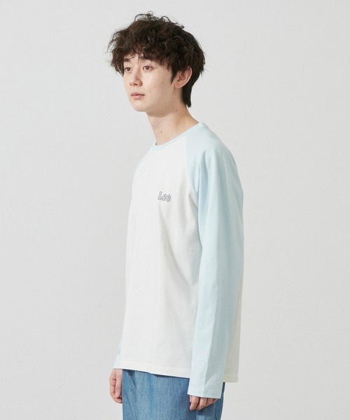 Lee(リー)の「Lee/リー バッグプリント長袖Tシャツ(Tシャツ/カットソー・メンズ・ブルー/ベージュ/ブラック/ホワイト・SMALL/MEDIUM/LARGE/X-LARGE)」の15枚目の写真