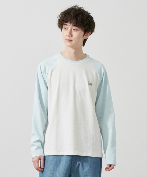 Lee(リー)の「Lee/リー バッグプリント長袖Tシャツ(Tシャツ/カットソー・メンズ・ブルー/ベージュ/ブラック/ホワイト・SMALL/MEDIUM/LARGE/X-LARGE)」の17枚目の写真