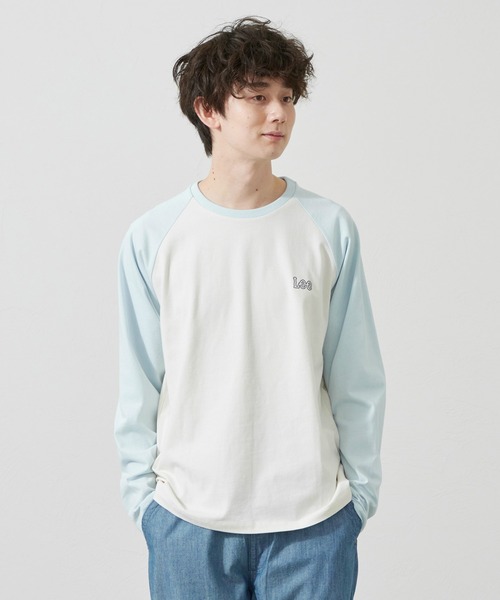 Lee(リー)の「Lee/リー バッグプリント長袖Tシャツ(Tシャツ/カットソー・メンズ・ブルー/ベージュ/ブラック/ホワイト・SMALL/MEDIUM/LARGE/X-LARGE)」の18枚目の写真