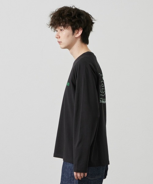 Lee(リー)の「Lee/リー バッグプリント長袖Tシャツ(Tシャツ/カットソー・メンズ・ブルー/ベージュ/ブラック/ホワイト・SMALL/MEDIUM/LARGE/X-LARGE)」の20枚目の写真