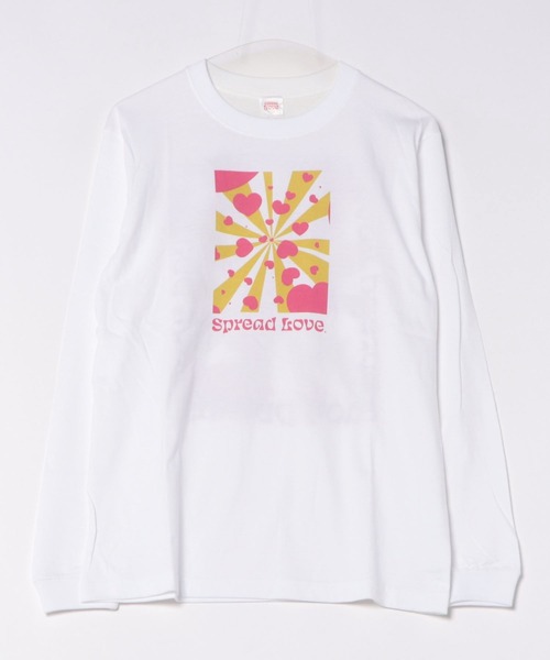 ARCHIVER(アーカイバ)の「【Spread Love】オリジナルプリント L/S T(Tシャツ/カットソー・レディース・ホワイト・MEDIUM)」の1枚目の写真