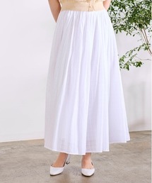 Marilyn Moon | sheer check tuck gather skirt(スカート)