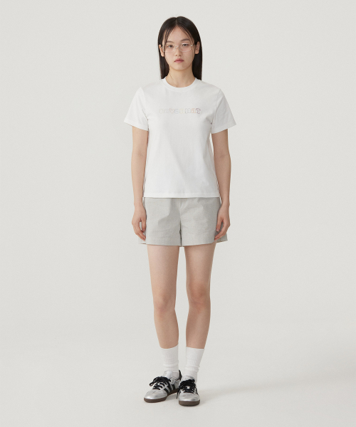 COVERNAT WOMAN(カバーナットウーマン)の「ウーマンクールコットンレインボークーパーロゴTシャツホワイト(Tシャツ/カットソー・レディース・その他・WS/WM/LARGE)」の4枚目の写真