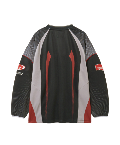 PHYPS MOTORCYCLE(フィップスモーターサイクル)の「Motorcycle Jersey Long Sleeve Dark Navy(Tシャツ/カットソー・レディース・その他・LARGE/X-LARGE/SMALL/MEDIUM)」の2枚目の写真