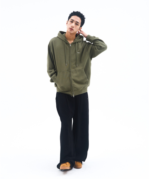 AMESWORLDWIDE(アメスワールドワイド)の「BASIC SMALL LOGO HOODIE ZIP UP KHAKI(パーカー・レディース・その他・LARGE/MEDIUM/SMALL)」の7枚目の写真