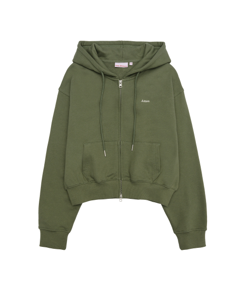 AMESWORLDWIDE(アメスワールドワイド)の「BASIC SMALL LOGO HOODIE ZIP UP KHAKI(パーカー・レディース・その他・LARGE/MEDIUM/SMALL)」の10枚目の写真