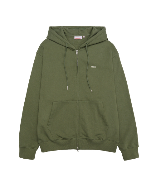 AMESWORLDWIDE(アメスワールドワイド)の「BASIC SMALL LOGO HOODIE ZIP UP KHAKI(パーカー・レディース・その他・LARGE/MEDIUM/SMALL)」の11枚目の写真
