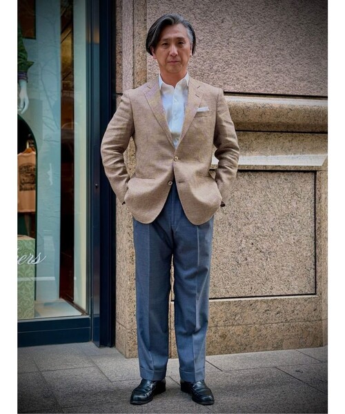 BROOKS BROTHERS（ブルックスブラザーズ）の「リプロダクト　リネン　ワンピースカラー　ドレスシャツ　Regular Fit（ビジネスシャツ・メンズ・ネイビー/ホワイト・17-34/16-33/15 1/2-32/15-32/14 1/2-31/16 1/2-33）」の17枚目の写真