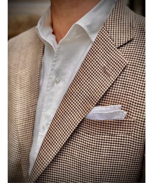 BROOKS BROTHERS（ブルックスブラザーズ）の「リプロダクト　リネン　ワンピースカラー　ドレスシャツ　Regular Fit（ビジネスシャツ・メンズ・ネイビー/ホワイト・17-34/16-33/15 1/2-32/15-32/14 1/2-31/16 1/2-33）」の8枚目の写真