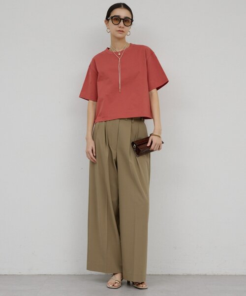 GALLARDAGALANTE（ガリャルダガランテ）の「クロップドTee（Tシャツ/カットソー・レディース・ブラック/ホワイト/オレンジ・FREE）」の3枚目の写真