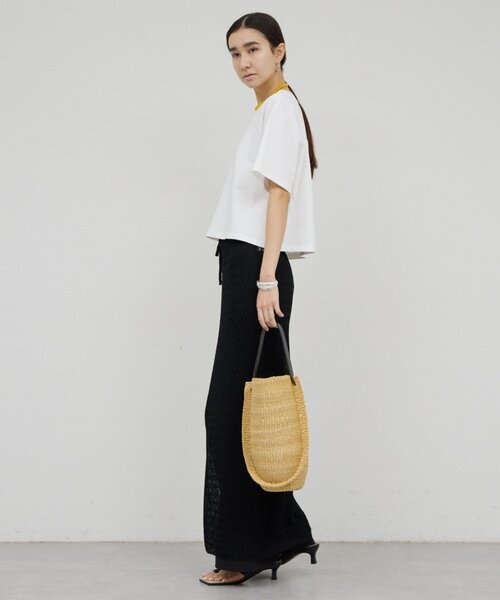 GALLARDAGALANTE（ガリャルダガランテ）の「クロップドTee（Tシャツ/カットソー・レディース・ブラック/ホワイト/オレンジ・FREE）」の8枚目の写真