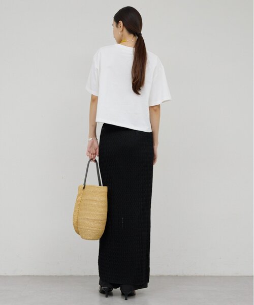 GALLARDAGALANTE（ガリャルダガランテ）の「クロップドTee（Tシャツ/カットソー・レディース・ブラック/ホワイト/オレンジ・FREE）」の9枚目の写真