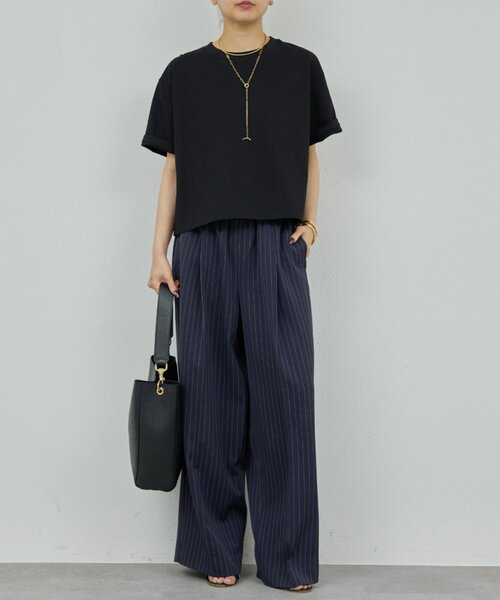 GALLARDAGALANTE（ガリャルダガランテ）の「クロップドTee（Tシャツ/カットソー・レディース・ブラック/ホワイト/オレンジ・FREE）」の17枚目の写真